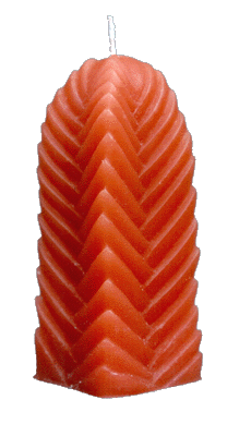 Formkerze Fiamma , 13x5x5 cm, brennt ca. 23 Std.