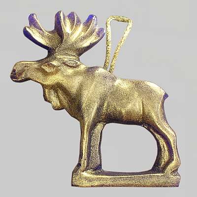 Wax pendant Elk, 3.3 by 3.3 in., burns approx.  hours