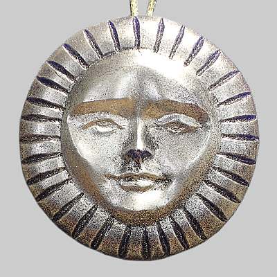 Wax pendant Sun, 2.6 by 2.6 in., burns approx.  hours