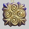 Wax pendant Volute, 2.2 by 2.2 in., burns approx.  hours