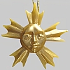 Wax pendant Star, 2.6 by 2.6 in., burns approx.  hours