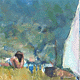 Michael Daum, Camping Eden, 2006, Eitempera auf Leinwand, 80,0 cm x 60,0 cm