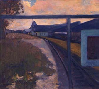 Michael Daum, Am Gaswerk I, 1994, &Ouml;l auf Hartfaser, 0,0 cm x 0,0 cm