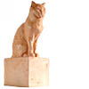 Angelika Kienberger, Small cat, 2004, cast ceramic, 9.4 by 4.3 by 3.1 in.