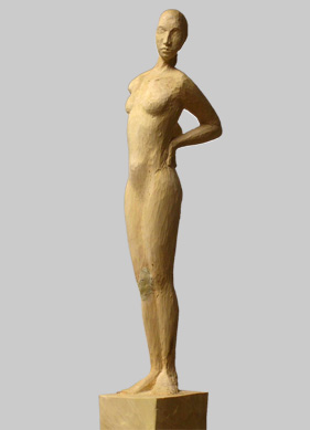 Angelika Kienberger, Solo, 2010, Linde, 142x9x12 cm