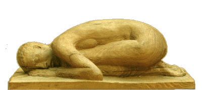 Angelika Kienberger, Traum, 2000, Akazie, 43x23x16 cm